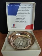 Coupelle Commémorative 20 éme Anniversaire Du RPR - France