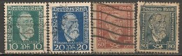 Timbres - Allemagne  - 1924 - N° 359 à 362 - - Altri & Non Classificati