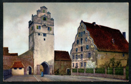 6570 - Alte Ansichtskarte - Dinkelsbühl - Nördliches Tor Und Stadtmühle - Photochromie - N. Gel - Dinkelsbuehl