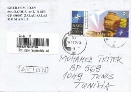 Romania 2014 Zalau NATO OTAN Flag Barcoded Registered Cover - NAVO