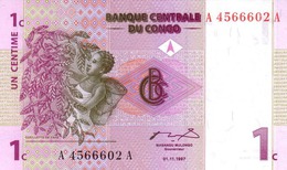 CONGO DEMOCRATIC REPUBLIC 1 CENTIME 1997 P-80 UNC [CD301a] - République Démocratique Du Congo & Zaïre