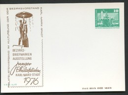 DDR PP16 C2/013 Privat-Postkarte BRUNNENPLASTIK Karl-Marx-Stadt 1976 NGK 3,00 € - Private Postcards - Mint