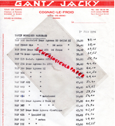 87 - COGNAC LE FROID - FACTURE GANT JACKY - GANTERIE DOLAGE AU COUTEAU - GANTS -1976 - 1950 - ...