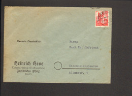 Fr.Zone Rheinl.Pf. 24 Pfg. Mi.Nr.8 Auf Fernbrief Aus Zweibrücken Von 1947 - Altri & Non Classificati