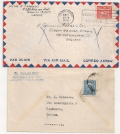 2 COVERS TORONTO, GARNEAU TO SWEDEN And ENGLAND. - Cartas & Documentos