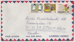 COVER WESTON ONTARIO CANADA TO SWEDEN. - Lettres & Documents