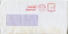 Luxembourg,marcophilie,EMA Norton,industrie Construction Products Bascharage,lettre Obliterée 30.3.1984 - Maschinenstempel (EMA)