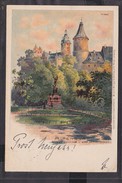 A6x /   Litho Altenburg M. Kriegerdenkmal 1898 - Altenburg