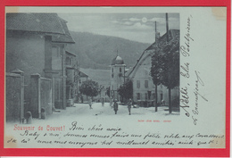 COUVET, VUE D'UNE RUE, 1899, PLEINE LUNE - Couvet