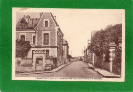 37 : FONDETTES -CARREFOUR DES ROUTES DE PERNAY ET D AMBILLOU. CPA Année 1942  EDIT  ROY - Fondettes