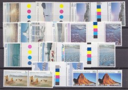 AAT 1984/1987 Landscapes Complete Set Of 15v  (pair, Mostly Gutter) 2v Not Gutter, Only Pair (see Scan) ** Mnh (33082) - Unused Stamps