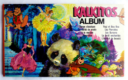 RARE ALBUM DE TRANFERTS KALKITOS 1978 9 Fonds - Danse Classique - CENDRILLON - YOGI ET BOU BOU - PIERRAFEU - DEFILE MODE - Stickers