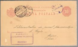 Romania, 1887, For Geneve - Covers & Documents