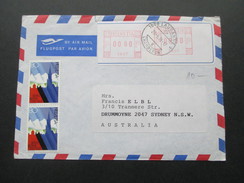 Schweiz 1991 MiF Automatenmarken Selbstklebend?? Helvetia 8607. Lausanne - Sydney - Automatic Stamps