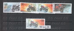 2016  Motorcycles 4v.- MNH + 1v.(missing Value Thick Paper Relief)  Bulgaria/Bulgarien - Motorbikes