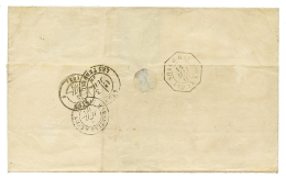 "SHANGHAI PAQ FR R N°1" : 1869 FRANCE 80c(x2) Canc. GC 5104 + SHANGHAI Bau FRANCAIS On Cover(double Rate) To FRANCE. - Other & Unclassified