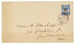 SAMOA - DAVIS POST : 1894 5d On 4p Canc. APIA SAMOA On Envelope To USA. RARE. Superb. - Samoa