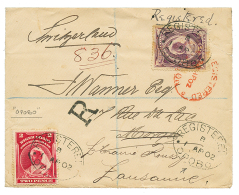 "OPOBO - NIGER COAST" : 1902 2p + 5p Canc. REGISTERED OPOBO On REGISTERED Envelope To SWITZERLAND. Vf. - Other & Unclassified