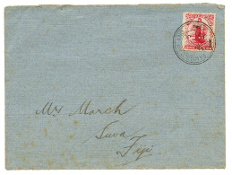 FANNING ISLAND : 1905 NEW ZEALAND Canc. FANNING ISLAND On Envelope "H.M.S IRIS" To FIJI. Vf. - Other & Unclassified