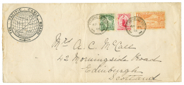 FANNING : 1903 NEW ZEALAND 1/2d+ 1d+ 1 1/2d Canc. FANNING ISLAND On Envelope To SCOTLAND. Vvf. - Autres & Non Classés