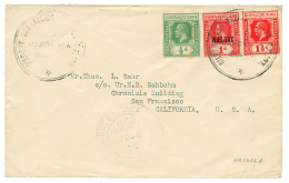 GILBERT & ELLICE 1/2d+ 1 1/2d + WAR TAX 1d Canc. MANOMEA On Envelope To USA. F/Vf. - Other & Unclassified