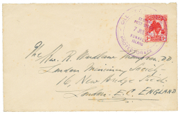 GILBERT & ELLICE - FUNAFUTI : 1912 1d Canc. FUNAFUTI On Envelope To LONDON MISSIONARY SOCIETY, LONDON. Rare Missiona - Otros & Sin Clasificación