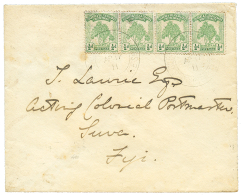 GILBERT & ELLICE : 1911 1/2d(x4) Canc. GILBERT ELLICE ISLAND PROTECTORATE To FIJI. Vf. - Other & Unclassified