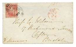 BARBADOS : 1859 6d With 4 Margins On Envelope To ENGLAND. RPS Certificate(1963). Vvf. - Other & Unclassified