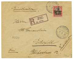 MASAGAN : 1912 1P On 80pf Canc. MASAGAN On REGISTERED Envelope To GERMANY. Signed MANSFELD. Vvf. - Otros & Sin Clasificación
