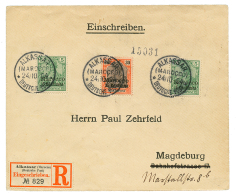 ALKASSAR : 1904 5c(x2) + 30c Canc. ALKASSAR On REGISTERED Envelope To GERMANY. Vvf. - Otros & Sin Clasificación