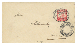 1902 KIAUTSCHOU 10pf Canc. TSINGTAU-KIAUTSCHOU BAHNPOST + TSCHIANGLING DEUTSCHE POST On Envelope To KAUMI. Verso, KD.FEL - Otros & Sin Clasificación