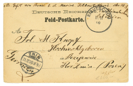 1900 Rare Cachet KIAUTSCHOU On Military Card To POSEN. Superb. - Otros & Sin Clasificación