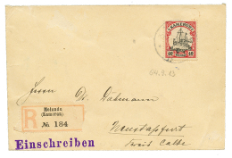 "MOLUNDU" : 1913 40pf Canc. MOLUNDU On REGISTERED Envelope To GERMANY. Vf. - Otros & Sin Clasificación
