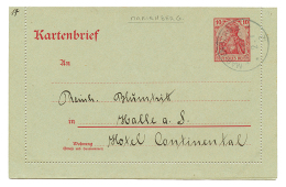 "MARIENBERG" : 1912 GERMANIA P./Stat 10pf Canc. MARIENBERG To GERMANY. Rare Post Office. Vf. - Otros & Sin Clasificación