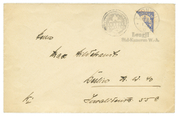 "LONGJI" : 1912 Bisect 20pf(n°10) Canc. LONGJI On Envelope To BERLIN. Philatelic Item. STEUER Certificate(1990). Sup - Otros & Sin Clasificación