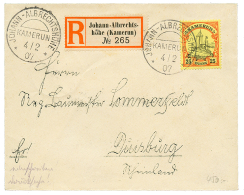 1907 25pf Canc. JOHAN-ALBRECHTSHOHE On REGISTERED Envelope To GERMANY. Superb. - Otros & Sin Clasificación