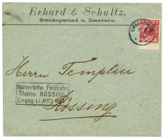 1901 10pf Canc. SWAKOPMUND + Boxed KAISERLICHE FELDBAHN/STATION RÖSSING On Envelope To RÖSSING. SCARCE. CZIMME - Autres & Non Classés