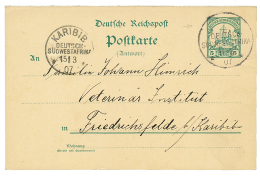 1907 P./Stat 5pf Canc. Erased Cachet DEUTSCH SUDWESTAFRIKA(scarce) To "VETERINÄR INSTITUT, KARIBIB". Signed CZIMMEK - Autres & Non Classés