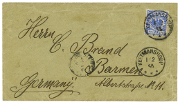 VORLAUFER : 1896 20pf(v48d) Canc. KEETMANSHOOP + STEINKOPF On Envelope To GERMANY. Verso, CAPETOWN. CZIMMEK Certificate( - Autres & Non Classés