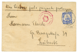 1915 15h Canc. MUANSA + ZENSUR PASSIERT DEUTSCH OSTAFRIKA On Envelope To LUBECK. Signed BOTHE. Vf. - Autres & Non Classés