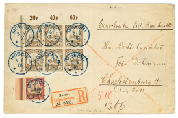 1901 2p(x6) + 25p Canc. MOSCHI On REGISTERED Envelope To GERMANY. Superb. - Autres & Non Classés