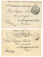 1901 2 Rare Military Covers From The Same Correspondance. Vvf. - Autres & Non Classés