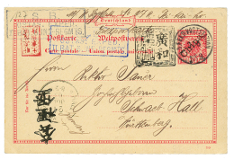 "FELDPOST STATION N°9" : 1901 P./Stat 10pf Datelined "PEI-TAI-HO" Canc. KD.FELDPOSTSTATION N°9 + Chinese Cachet - Autres & Non Classés