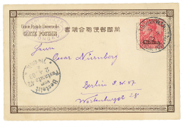 TSCHINWANGTAU : 1903 10pf Can. TSCHINWANGTAO On Card From TONGKU To BERLIN. Vvf. - Autres & Non Classés