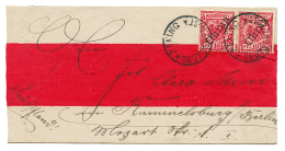 1900 10pf(x2) Canc. PEKING (special Type) On "MANDARIN" Envelope To GERMANY. Signed LANTELME. Vvf. - Autres & Non Classés