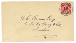 1900 5pf On 10pf(n°7II) Canc. FUTSCHAU On Envelope To FOOCHOW. STEUER Certificate(1995). Very Scarce (MICHEL = 2000) - Autres & Non Classés