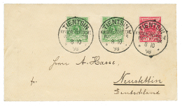 CHINA - VORLAUFER : 1898 5pf(x2) + 10pf Canc. TIENTSIN On Envelope To GERMANY Signed BOTHE. Vvf. - Autres & Non Classés