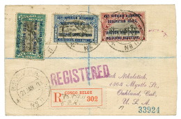 1918 15c + 25c + 40c Canc. BPCVPK N°11 O REGISTERED Envelope To UNITED STATES. Vf. - Altri & Non Classificati