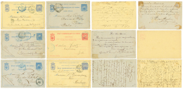 BELGIAN CONGO : 1893/97 Lot 14 POSTAL STATIONERY Used. 1 Certificate. Vf. - Autres & Non Classés