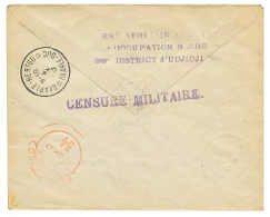 1917 40c Canc. KIGOMA On Registered Envelope From KASSULU To BAAR LE DUC(HOLLAND). Verso, CENSURE MILITAIRE + EST AFRICA - Other & Unclassified